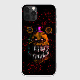 Чехол для iPhone 12 Pro с принтом FNAF Nightmare в Рязани, силикон | область печати: задняя сторона чехла, без боковых панелей | Тематика изображения на принте: blood | five nights at freddy’s | fnaf | game | horror | игра | кровь | пять ночей у фредди | ужас | фнаф | фреди