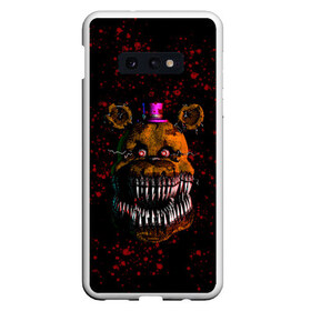 Чехол для Samsung S10E с принтом FNAF Nightmare в Рязани, Силикон | Область печати: задняя сторона чехла, без боковых панелей | Тематика изображения на принте: blood | five nights at freddy’s | fnaf | game | horror | игра | кровь | пять ночей у фредди | ужас | фнаф | фреди