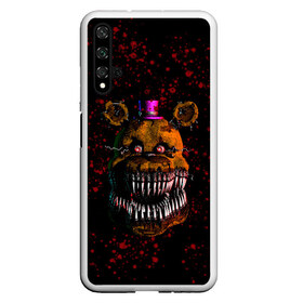 Чехол для Honor 20 с принтом FNAF Nightmare в Рязани, Силикон | Область печати: задняя сторона чехла, без боковых панелей | Тематика изображения на принте: blood | five nights at freddy’s | fnaf | game | horror | игра | кровь | пять ночей у фредди | ужас | фнаф | фреди