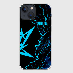 Чехол для iPhone 13 mini с принтом Metallica в Рязани,  |  | metalica | metallica | группа | джеймс хэтфилд | кирк хэмметт | ларс ульрих | метал | металика | металлика | миталика | музыка | роберт трухильо | рок | трэш | трэшметал | хард | хеви