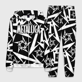 Мужской костюм 3D с принтом Metallica в Рязани, 100% полиэстер | Манжеты и пояс оформлены тканевой резинкой, двухслойный капюшон со шнурком для регулировки, карманы спереди | metalica | metallica | группа | джеймс хэтфилд | кирк хэмметт | ларс ульрих | метал | металика | металлика | миталика | музыка | роберт трухильо | рок | трэш | трэшметал | хард | хеви