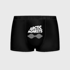 Мужские трусы 3D с принтом ARCTIC MONKEYS в Рязани, 50% хлопок, 50% полиэстер | классическая посадка, на поясе мягкая тканевая резинка | Тематика изображения на принте: arctic monkeys | арктик манкис | арктические мартышки