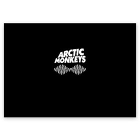 Поздравительная открытка с принтом ARCTIC MONKEYS в Рязани, 100% бумага | плотность бумаги 280 г/м2, матовая, на обратной стороне линовка и место для марки
 | Тематика изображения на принте: arctic monkeys | арктик манкис | арктические мартышки