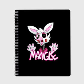 Тетрадь с принтом Fnaf Mangle в Рязани, 100% бумага | 48 листов, плотность листов — 60 г/м2, плотность картонной обложки — 250 г/м2. Листы скреплены сбоку удобной пружинной спиралью. Уголки страниц и обложки скругленные. Цвет линий — светло-серый
 | 4 | animation | bonnie | chica | fnaf | foxy | freddy | funny | horror | pizza | scary | sfm | бонни | майк | ночей | пять | ужас | фокси | фредди | чика | шмидт