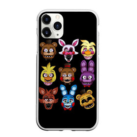 Чехол для iPhone 11 Pro матовый с принтом Five Nights at Freddy в Рязани, Силикон |  | 4 | animation | bonnie | chica | fnaf | foxy | freddy | funny | horror | pizza | scary | sfm | бонни | майк | ночей | пять | ужас | фокси | фредди | чика | шмидт