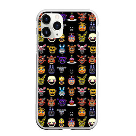 Чехол для iPhone 11 Pro матовый с принтом Five Nights at Freddy в Рязани, Силикон |  | 4 | animation | bonnie | chica | fnaf | foxy | freddy | funny | horror | pizza | scary | sfm | бонни | майк | ночей | пять | ужас | фокси | фредди | чика | шмидт