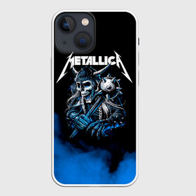 Чехол для iPhone 13 mini с принтом Metallica в Рязани,  |  | metalica | metallica | группа | джеймс хэтфилд | кирк хэмметт | ларс ульрих | метал | металика | металлика | миталика | музыка | роберт трухильо | рок | трэш | трэшметал | хард | хеви