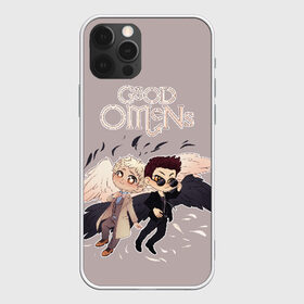 Чехол для iPhone 12 Pro Max с принтом Good Omens в Рязани, Силикон |  | good | omens | sheen | tennant | азирафель | ангел | благие знамения | демон | кроули | падший | теннант | шин