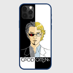 Чехол для iPhone 12 Pro с принтом Good Omens в Рязани, силикон | область печати: задняя сторона чехла, без боковых панелей | Тематика изображения на принте: good | omens | sheen | tennant | азирафель | ангел | благие знамения | демон | кроули | падший | теннант | шин