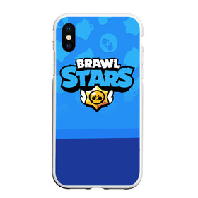 Чехол для iPhone XS Max матовый с принтом Brawl Stars в Рязани, Силикон | Область печати: задняя сторона чехла, без боковых панелей | brawl | bs | fails | leon | stars | supercell | tick | бой | босс | бравл | броубол | бс | герои | драка | звезд | осада | сейф | старс | цель