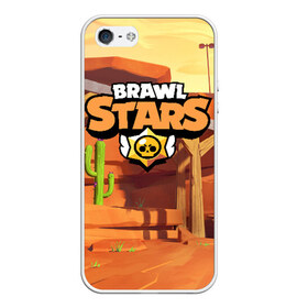 Чехол для iPhone 5/5S матовый с принтом Brawl Stars в Рязани, Силикон | Область печати: задняя сторона чехла, без боковых панелей | brawl | bs | fails | leon | stars | supercell | tick | бой | босс | бравл | броубол | бс | герои | драка | звезд | осада | сейф | старс | цель