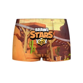 Мужские трусы 3D с принтом Brawl Stars в Рязани, 50% хлопок, 50% полиэстер | классическая посадка, на поясе мягкая тканевая резинка | Тематика изображения на принте: brawl | bs | fails | leon | stars | supercell | tick | бой | босс | бравл | броубол | бс | герои | драка | звезд | осада | сейф | старс | цель