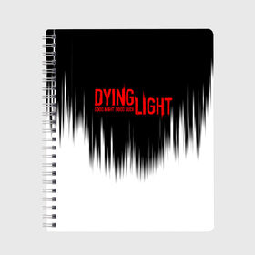 Тетрадь с принтом DYING LIGHT в Рязани, 100% бумага | 48 листов, плотность листов — 60 г/м2, плотность картонной обложки — 250 г/м2. Листы скреплены сбоку удобной пружинной спиралью. Уголки страниц и обложки скругленные. Цвет линий — светло-серый
 | dying light | dying light 2 | даинг лайт