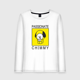 Женский лонгслив хлопок с принтом PASSIONATE CHIMMY [BTS] в Рязани, 100% хлопок |  | bangtan | bighit | boy | chimmy | fake love | j hope | jimin | jin | jungkook | korea | kpop | live | luv | mic drop | rm | suga | v | with | бтс | кей | поп