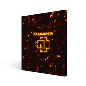 Холст квадратный с принтом Rammstein Feuer в Рязани, 100% ПВХ |  | amerika | art | du hast | germany | logo | mutter | rammstein | rock | till lindemann | арт | германия | группа | логотип | музыка | немецкая группа | немцы | песня | раммштайн | рамштайн | рок