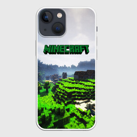 Чехол для iPhone 13 mini с принтом MINECRAFT в Рязани,  |  | craft | creeper | dungeon | dungeons | earth | game | logo | mine | minecraft | mobile | online | дунгеонс | земля | зомбиы | игра | крипер | лого | майкрафт | майнкрафт | мобайл | онлайн | подземелье | подземелья