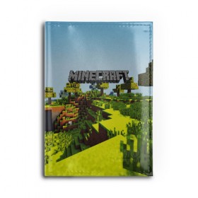 Обложка для автодокументов с принтом MINECRAFT в Рязани, натуральная кожа |  размер 19,9*13 см; внутри 4 больших “конверта” для документов и один маленький отдел — туда идеально встанут права | Тематика изображения на принте: craft | creeper | dungeon | dungeons | earth | game | logo | mine | minecraft | mobile | online | дунгеонс | земля | зомбиы | игра | крипер | лого | майкрафт | майнкрафт | мобайл | онлайн | подземелье | подземелья