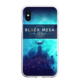 Чехол для iPhone XS Max матовый с принтом HALF-LIFE - Black Mesa XEN в Рязани, Силикон | Область печати: задняя сторона чехла, без боковых панелей | Тематика изображения на принте: black | counter | csgo | freeman | gordon | half | half life | halflife | lambda | life | logo | mesa | portal | strike | xen | гордон | контр | лайф | лого | портал | символ | страйк | фримен | халф | халф лайф | халфлайф