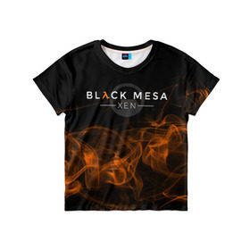 Детская футболка 3D с принтом HALF-LIFE - Black Mesa: XEN в Рязани, 100% гипоаллергенный полиэфир | прямой крой, круглый вырез горловины, длина до линии бедер, чуть спущенное плечо, ткань немного тянется | black | counter | csgo | freeman | gordon | half | half life | halflife | lambda | life | logo | mesa | portal | strike | xen | гордон | контр | лайф | лого | портал | символ | страйк | фримен | халф | халф лайф | халфлайф