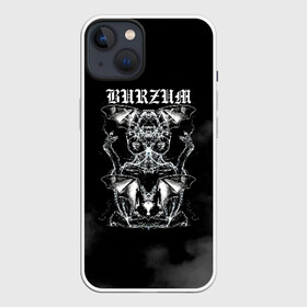 Чехол для iPhone 13 с принтом Burzum в Рязани,  |  | burz | burzum | byelobog | cymophane | darkthrone | deathlike silence | mayhem | misanthropy | old funeral | блэк метал | бурзум | бурзун | варг викернес | дарк эмбиент | метал | тьма