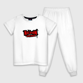 Детская пижама хлопок с принтом RAYMAN RAVING RABBIDS в Рязани, 100% хлопок |  брюки и футболка прямого кроя, без карманов, на брюках мягкая резинка на поясе и по низу штанин
 | 