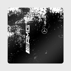 Магнит виниловый Квадрат с принтом Mercedes в Рязани, полимерный материал с магнитным слоем | размер 9*9 см, закругленные углы | amg | mercedes | авто | автомобиль | иномарка | логотип | машина | мерседес | текстура