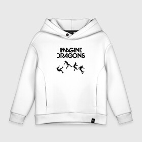 Детское худи Oversize хлопок с принтом IMAGINE DRAGONS в Рязани, френч-терри — 70% хлопок, 30% полиэстер. Мягкий теплый начес внутри —100% хлопок | боковые карманы, эластичные манжеты и нижняя кромка, капюшон на магнитной кнопке | Тематика изображения на принте: evolve | id | imagine dragons | драконы | ид