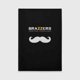 Обложка для автодокументов с принтом Brazzers Casting-producer в Рязани, натуральная кожа |  размер 19,9*13 см; внутри 4 больших “конверта” для документов и один маленький отдел — туда идеально встанут права | Тематика изображения на принте: adults | brazzers | casting | inscription | logo | movies | mustache | producer | studio | кастинг | логотип | надпись | продюсер | студия | усы | фильмы