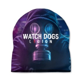 Шапка 3D с принтом WATCH DOGS LEGION в Рязани, 100% полиэстер | универсальный размер, печать по всей поверхности изделия | ded sec | fox | hacker | legion | watch dogs | watch dogs 2 | watch dogs legion | легион | хакер