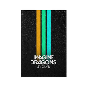 Обложка для паспорта матовая кожа с принтом РЮКЗАК IMAGINE DRAGONS в Рязани, натуральная матовая кожа | размер 19,3 х 13,7 см; прозрачные пластиковые крепления | Тематика изображения на принте: evolve | id | imagine dragons | драконы | ид