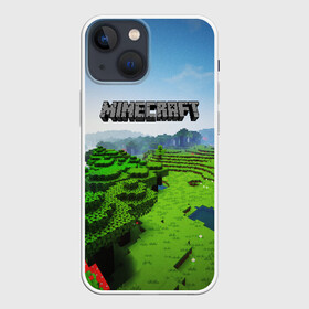 Чехол для iPhone 13 mini с принтом MINECRAFT в Рязани,  |  | craft | creeper | dungeon | dungeons | earth | game | logo | mine | minecraft | mobile | online | дунгеонс | земля | зомби | игра | крипер | лого | майкрафт | майнкрафт | мобайл | онлайн | подземелье | подземелья