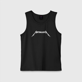 Детская майка хлопок с принтом METALLICA в Рязани,  |  | metallica | metallica logo | rock | метал группа | металл | металлика логотип | музыка | рок | трэш метал | хеви метал