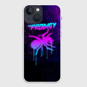 Чехол для iPhone 13 mini с принтом The Prodigy в Рязани,  |  | big bit | breakbit | breakdance | club | electric punk | flint | kate | kate flint | liam | maxim | maxim reality | neon | prodigy | punk | synth | techno | techno punk | бигбит | неон | продиджи