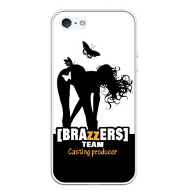 Чехол для iPhone 5/5S матовый с принтом Casting-producer Brazzers team в Рязани, Силикон | Область печати: задняя сторона чехла, без боковых панелей | Тематика изображения на принте: adults | brazzers | butterflies | casting | girl | inscription | logo | movies | producer | silhouette | studio | team | бабочки | братья | девушка | кастинг | логотип | надпись | продюсер | силуэт | студия | фильмы