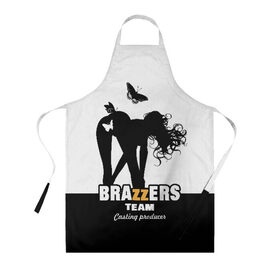 Фартук 3D с принтом Brazzers team Casting-producer в Рязани, 100% полиэстер | общий размер — 65 х 85 см, ширина нагрудника — 26 см, горловина — 53 см, длина завязок — 54 см, общий обхват в поясе — 173 см. Принт на завязках и на горловине наносится с двух сторон, на основной части фартука — только с внешней стороны | adults | brazzers | butterflies | casting | girl | inscription | logo | movies | producer | silhouette | studio | team | бабочки | братья | девушка | кастинг | логотип | надпись | продюсер | силуэт | студия | фильмы