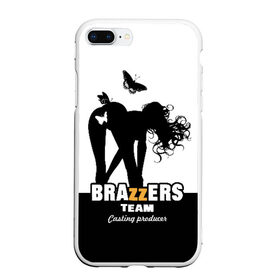 Чехол для iPhone 7Plus/8 Plus матовый с принтом Brazzers team Casting-producer в Рязани, Силикон | Область печати: задняя сторона чехла, без боковых панелей | Тематика изображения на принте: adults | brazzers | butterflies | casting | girl | inscription | logo | movies | producer | silhouette | studio | team | бабочки | братья | девушка | кастинг | логотип | надпись | продюсер | силуэт | студия | фильмы