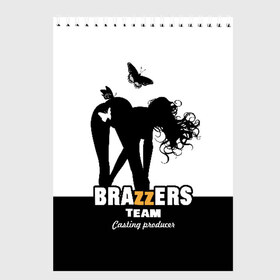 Скетчбук с принтом Brazzers team Casting-producer в Рязани, 100% бумага
 | 48 листов, плотность листов — 100 г/м2, плотность картонной обложки — 250 г/м2. Листы скреплены сверху удобной пружинной спиралью | Тематика изображения на принте: adults | brazzers | butterflies | casting | girl | inscription | logo | movies | producer | silhouette | studio | team | бабочки | братья | девушка | кастинг | логотип | надпись | продюсер | силуэт | студия | фильмы