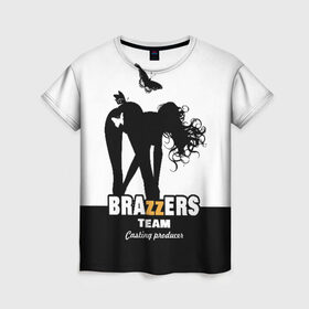 Женская футболка 3D с принтом Brazzers team Casting-producer в Рязани, 100% полиэфир ( синтетическое хлопкоподобное полотно) | прямой крой, круглый вырез горловины, длина до линии бедер | adults | brazzers | butterflies | casting | girl | inscription | logo | movies | producer | silhouette | studio | team | бабочки | братья | девушка | кастинг | логотип | надпись | продюсер | силуэт | студия | фильмы