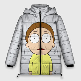 Женская зимняя куртка 3D с принтом Morty is in prison в Рязани, верх — 100% полиэстер; подкладка — 100% полиэстер; утеплитель — 100% полиэстер | длина ниже бедра, силуэт Оверсайз. Есть воротник-стойка, отстегивающийся капюшон и ветрозащитная планка. 

Боковые карманы с листочкой на кнопках и внутренний карман на молнии | c 137 | morty | morty smith | portal | rick | rick and morty | rick sanchez | sanchez | smith | морти | морти смит | портал | рик | рик и морти | рик санчез | санчез | смит