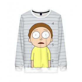 Женский свитшот 3D с принтом Morty is in prison в Рязани, 100% полиэстер с мягким внутренним слоем | круглый вырез горловины, мягкая резинка на манжетах и поясе, свободная посадка по фигуре | c 137 | morty | morty smith | portal | rick | rick and morty | rick sanchez | sanchez | smith | морти | морти смит | портал | рик | рик и морти | рик санчез | санчез | смит