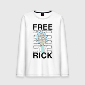 Мужской лонгслив хлопок с принтом Free Rick в Рязани, 100% хлопок |  | Тематика изображения на принте: c 137 | morty | morty smith | portal | rick | rick and morty | rick sanchez | sanchez | smith | морти | морти смит | портал | рик | рик и морти | рик санчез | санчез | смит