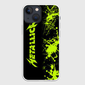 Чехол для iPhone 13 mini с принтом Metallica в Рязани,  |  | album | black | concert | heavy | kirk | metal | metallica | music | rock | tolls | джеймс хэтфилд | кирк хэмметт | клифф бёртон | ларс ульрих | метал | металлика | трэш