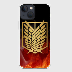 Чехол для iPhone 13 mini с принтом АТАКА ТИТАНОВ. Золото в огне в Рязани,  |  | attack on titan | monsters | атака титанов | монстры | титаны