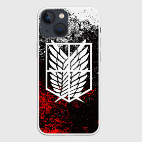 Чехол для iPhone 13 mini с принтом АТАКА ТИТАНОВ. Бело красная тема в Рязани,  |  | attack on titan | monsters | атака титанов | монстры | титаны