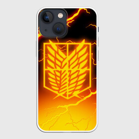 Чехол для iPhone 13 mini с принтом АТАКА ТИТАНОВ. Огненные молнии в Рязани,  |  | attack on titan | monsters | атака титанов | монстры | титаны