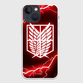 Чехол для iPhone 13 mini с принтом АТАКА ТИТАНОВ. Красные молнии в Рязани,  |  | attack on titan | monsters | атака титанов | монстры | титаны