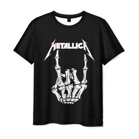 Мужская футболка 3D с принтом Metallica в Рязани, 100% полиэфир | прямой крой, круглый вырез горловины, длина до линии бедер | metalica | metallica | группа | джеймс хэтфилд | кирк хэмметт | ларс ульрих | метал | металика | металлика | миталика | музыка | роберт трухильо | рок | трэш | трэшметал | хард | хеви