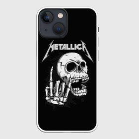 Чехол для iPhone 13 mini с принтом Metallica в Рязани,  |  | metalica | metallica | группа | джеймс хэтфилд | кирк хэмметт | ларс ульрих | метал | металика | металлика | миталика | музыка | роберт трухильо | рок | трэш | трэшметал | хард | хеви