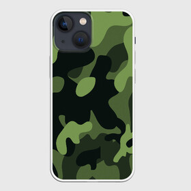 Чехол для iPhone 13 mini с принтом Камуфляж в Рязани,  |  | 23 февраля | black | camouflage | february 23 | khaki | military | soldier | военный | камуфляж | солдат | фиолетовый | хаки | черный