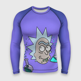 Мужской рашгард 3D с принтом Smart Rick в Рязани,  |  | c 137 | morty | morty smith | portal | rick | rick and morty | rick sanchez | sanchez | smith | морти | морти смит | портал | рик | рик и морти | рик санчез | санчез | смит